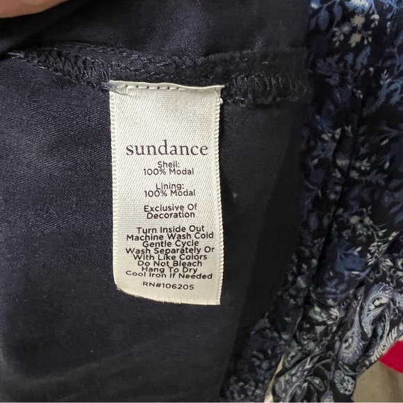 SUNDANCE Blue Patterned Boho Mini Dress, S - Picture 10 of 12